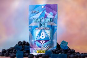 Freshly-picked flavor packed into soft, chewy sweets. The humble blueberry. Native to North America, this tiny fruit offers the perfect pairing of a delicate floral profile with gentle, juicy sweetness. You'll find this flavor packed in these soft, sugar-coated cubes that are easy to chew and easy to divide. And with no strong aftertaste, these edibles are hard to resist.